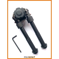 Bipied tactique picatinny en aluminium sur rotule à dégagement rapide