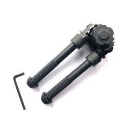 Bipied tactique picatinny en aluminium sur rotule à dégagement rapide