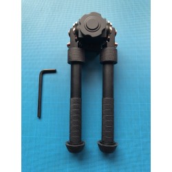 Bipied tactique picatinny en aluminium sur rotule à dégagement rapide