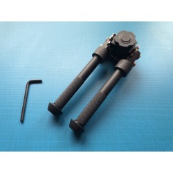 Bipied tactique picatinny en aluminium sur rotule à dégagement rapide