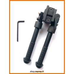 Bipied tactique picatinny en aluminium sur rotule à dégagement rapide