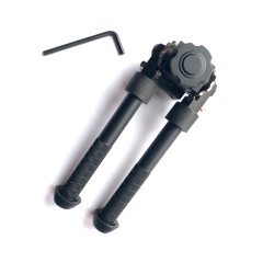 Bipied tactique picatinny en aluminium sur rotule à dégagement rapide