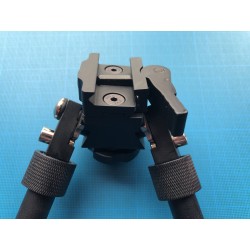 Bipied tactique picatinny en aluminium sur rotule à dégagement rapide