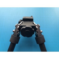 Bipied tactique picatinny en aluminium sur rotule à dégagement rapide