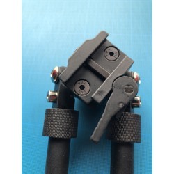 Bipied tactique picatinny en aluminium sur rotule à dégagement rapide