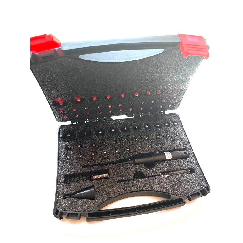 Collimateur laser universel – 32 adaptateurs (.159 à .998 / 4,0 à 25,3 mm)