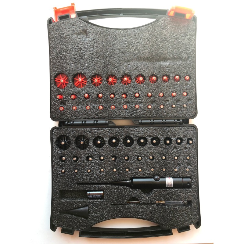 Collimateur laser universel – 32 adaptateurs (.159 à .998 / 4,0 à 25,3 mm)