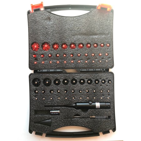 Collimateur laser universel – 32 adaptateurs (.159 à .998 / 4,0 à 25,3 mm)