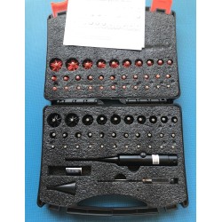 Collimateur laser universel – 32 adaptateurs (.159 à .998 / 4,0 à 25,3 mm)