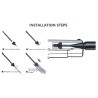 Collimateur laser universel – 32 adaptateurs (.159 à .998 / 4,0 à 25,3 mm)