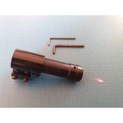 Viseur laser rouge avec collier en aluminium, compatible rail 11mm et rail picatinny 20 mm