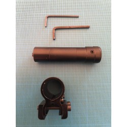 Viseur laser rouge avec collier en aluminium, compatible rail 11mm et rail picatinny 20 mm