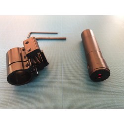 Viseur laser rouge avec collier en aluminium, compatible rail 11mm et rail picatinny 20 mm