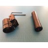 Viseur laser rouge avec collier en aluminium, compatible rail 11mm et rail picatinny 20 mm