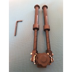 Bipied tactique picatinny en aluminium sur rotule à dégagement rapide