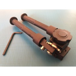 Bipied tactique picatinny en aluminium sur rotule à dégagement rapide