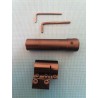 Viseur laser rouge avec collier en aluminium, compatible rail 11mm et rail picatinny 20 mm
