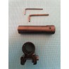 Viseur laser rouge avec collier en aluminium, compatible rail 11mm et rail picatinny 20 mm