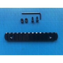 Rail picatinny: M-LOK 13, aluminium à bords arrondis