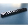 Rail picatinny: M-LOK 13, aluminium à bords arrondis
