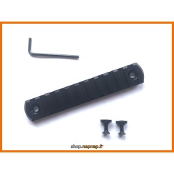 Rail picatinny: M-LOK 11, aluminium à bords arrondis