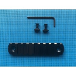 Rail picatinny: M-LOK 9, aluminium à bords arrondis