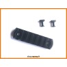 Rail picatinny: M-LOK 7, aluminium à bords arrondis