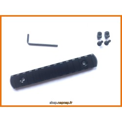 Rail picatinny: M-LOK 13, aluminium à bords arrondis