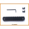 Rail picatinny: M-LOK 11, aluminium à bords arrondis