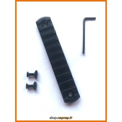 Rail picatinny: M-LOK 11, aluminium à bords arrondis