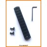 Rail picatinny: M-LOK 11, aluminium à bords arrondis