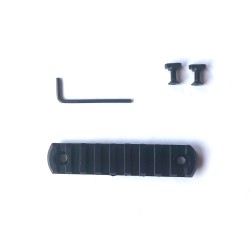 Rail picatinny: M-LOK 9, aluminium à bords arrondis