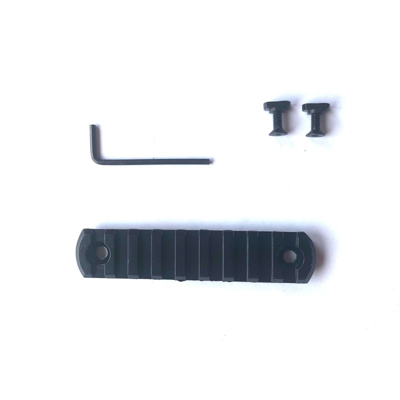 Rail picatinny: M-LOK 9, aluminium à bords arrondis