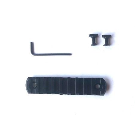 Rail picatinny: M-LOK 9, aluminium à bords arrondis