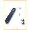Rail picatinny: M-LOK 9, aluminium à bords arrondis