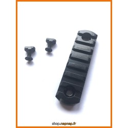 Rail picatinny: M-LOK 7, aluminium à bords arrondis