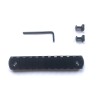Rail picatinny: M-LOK 11, aluminium à bords arrondis