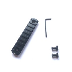 Rail picatinny: M-LOK 9, aluminium à bords arrondis