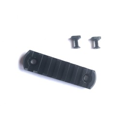 Rail picatinny: M-LOK 7, aluminium à bords arrondis
