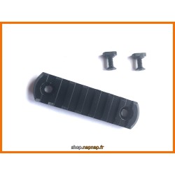 Rail picatinny: M-LOK 7, aluminium à bords arrondis