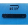 Rail picatinny: M-LOK 13, aluminium à bords arrondis