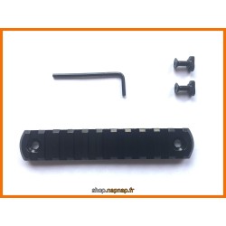 Rail picatinny: M-LOK 11, aluminium à bords arrondis