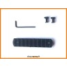 Rail picatinny: M-LOK 9, aluminium à bords arrondis