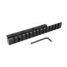 Rail picatinny: Adaptateur de rail de 11 mm à 20 mm, de type queue d'aronde, 155 mm, aluminium