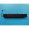 Rail picatinny: Adaptateur de rail de 11 mm à 20 mm, de type queue d'aronde, 155 mm, aluminium