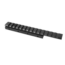 Rail picatinny: Adaptateur de rail de 11 mm à 20 mm, de type queue d'aronde, 155 mm, aluminium