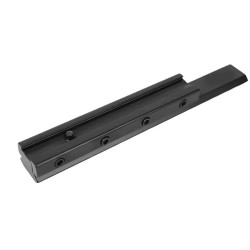 Rail picatinny: Adaptateur de rail de 11 mm à 20 mm, de type queue d'aronde, 155 mm, aluminium