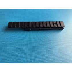 Rail picatinny: Adaptateur de rail de 11 mm à 20 mm, de type queue d'aronde, 155 mm, aluminium