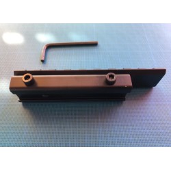 Rail picatinny: adaptateur de rail tactique de 11mm à 21mm, aluminium