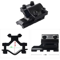 Rail picatinny: Adaptateur universel de canon pour montage tactique, rail 20mm. Aluminium.
